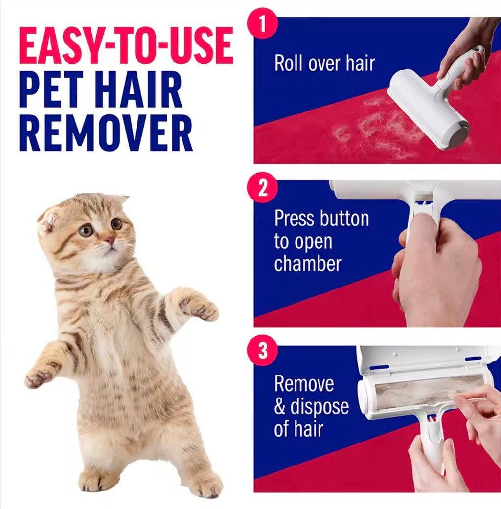 FurEase™ Self-Cleaning Pet Hair Roller
