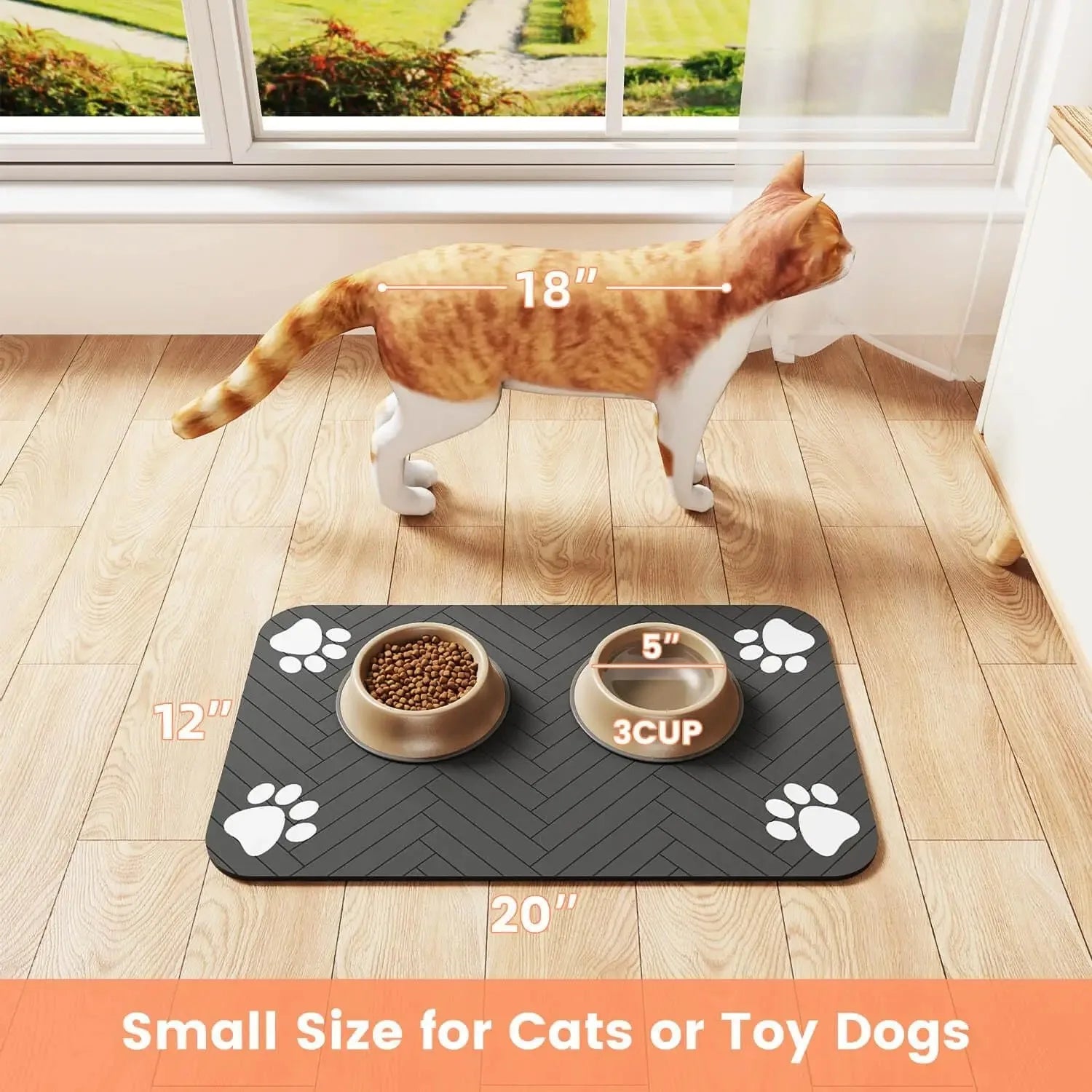 FurEase™ QuickDry Pet Feeding Mat