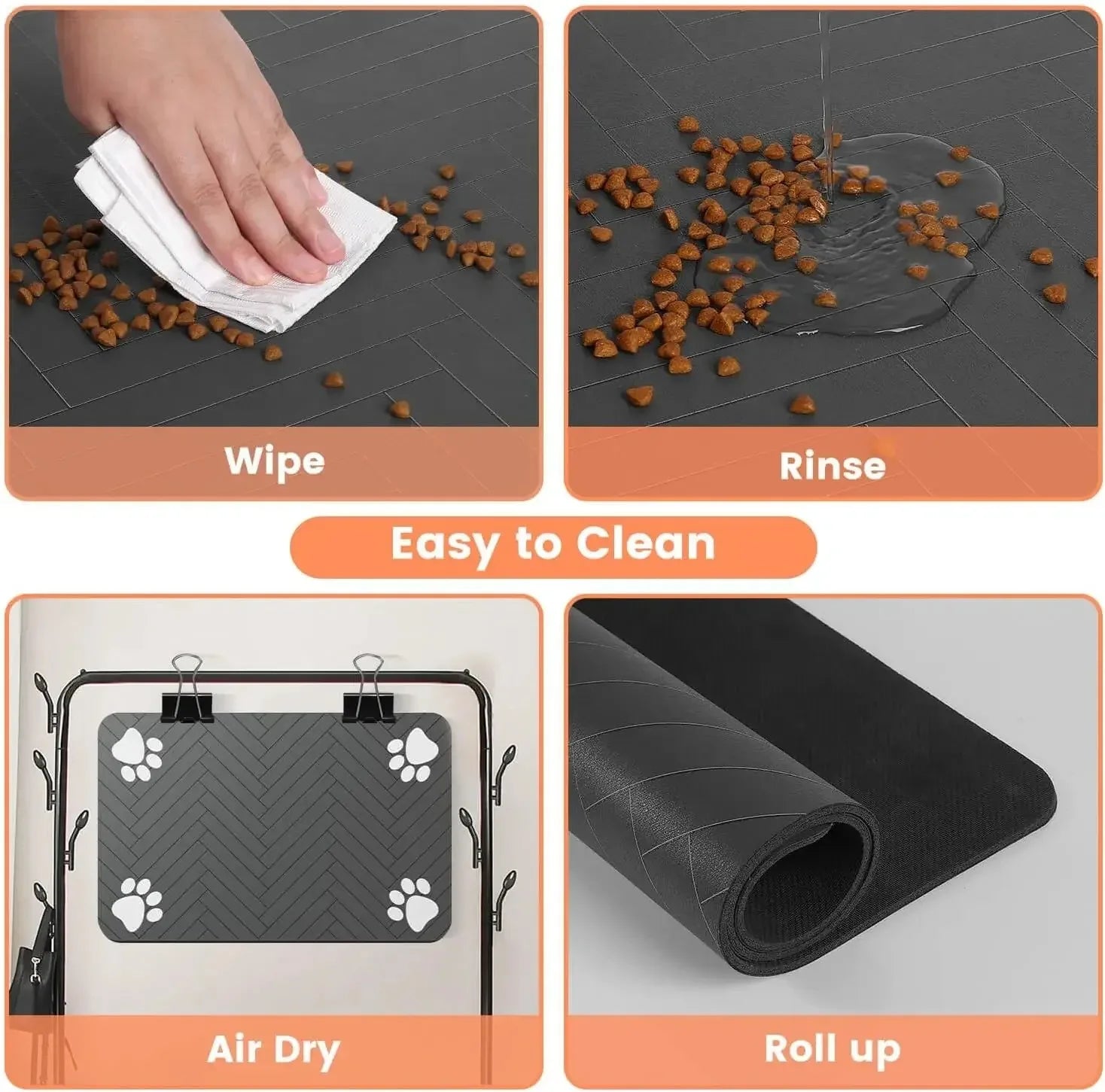 FurEase™ QuickDry Pet Feeding Mat