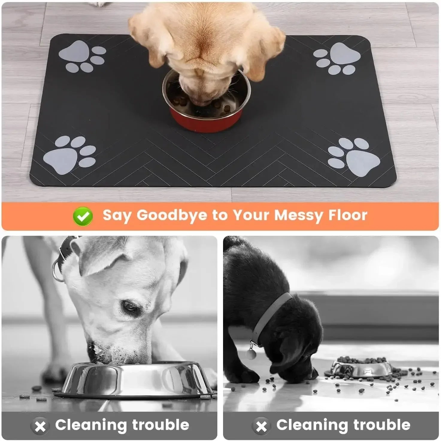 FurEase™ QuickDry Pet Feeding Mat