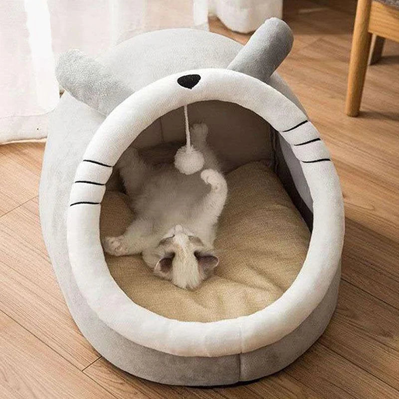 FurEase™ Cozy Cave Pet Bed